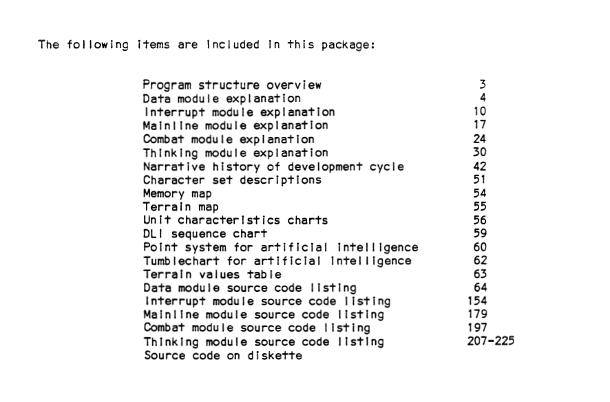 Eastern Front 1941 - Table of Contents